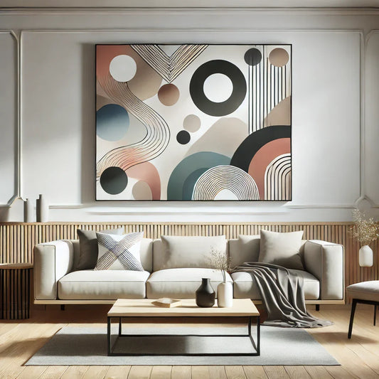 Creating Balance: Pairing Abstract Canvas Art with Modern Decor