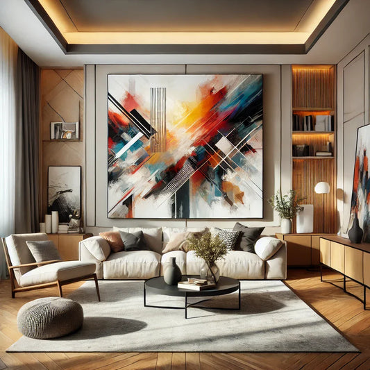 Large Abstract Canvas Wall Art: Make a Statement in Your Living Room