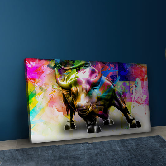 BIg Bull Canvas Wall Art