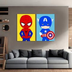 Spider man & Captain America Cartoon