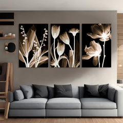 Florals Black & White Drama