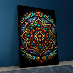 Petal Harmony Mandala Canvas Prints