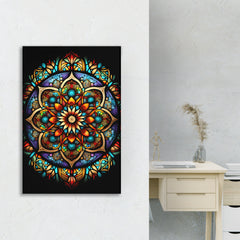 Petal Harmony Mandala Canvas Prints