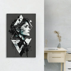 Face Canvas Abstract Art