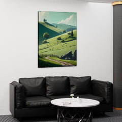 Radiant Sunset Fields