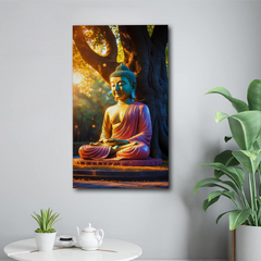 Tranquil Buddha Canvas Wall Art – Meditative Serenity for Home & Office Decor