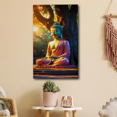 Tranquil Buddha Canvas Wall Art – Meditative Serenity for Home & Office Decor