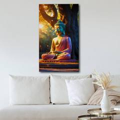 Tranquil Buddha Canvas Wall Art – Meditative Serenity for Home & Office Decor