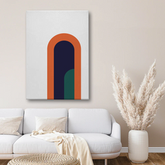 Modern Arch Abstract Canvas Wall Art – Minimalist Geometric Home Decor