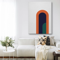 Modern Arch Abstract Canvas Wall Art – Minimalist Geometric Home Decor