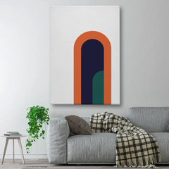 Modern Arch Abstract Canvas Wall Art – Minimalist Geometric Home Decor