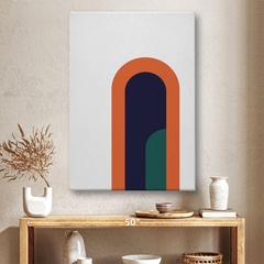 Modern Arch Abstract Canvas Wall Art – Minimalist Geometric Home Decor
