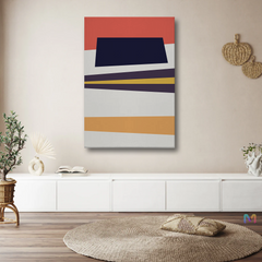 Modern Abstract Geometric Canvas Wall Art – Bold Shapes & Striking Colors
