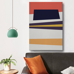Modern Abstract Geometric Canvas Wall Art – Bold Shapes & Striking Colors