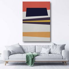 Modern Abstract Geometric Canvas Wall Art – Bold Shapes & Striking Colors
