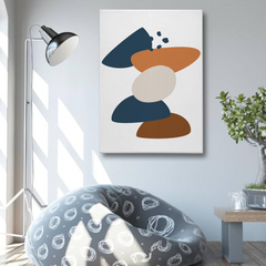Abstract Geometric Balance Canvas Wall Art – Modern Minimalist Design
