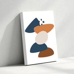 Abstract Geometric Balance Canvas Wall Art – Modern Minimalist Design