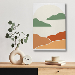 Sunset Hills Abstract Canvas Wall Art – Minimalist Landscape
