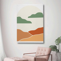 Sunset Hills Abstract Canvas Wall Art – Minimalist Landscape
