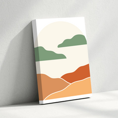 Sunset Hills Abstract Canvas Wall Art – Minimalist Landscape