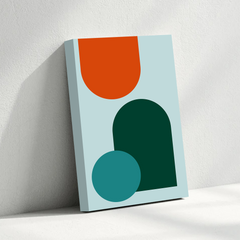 Geometric Shapes Abstract Canvas Wall Art – Modern Minimalist Decor