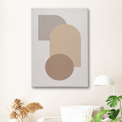 Minimalist Geometric Shapes Canvas Wall Art – Neutral Modern Abstract Design