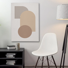 Minimalist Geometric Shapes Canvas Wall Art – Neutral Modern Abstract Design