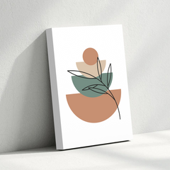 Abstract Geometric & Botanical Canvas Wall Art – Modern Minimalist Design