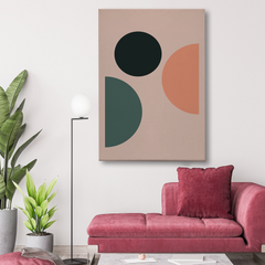 Geometric Abstract Canvas Wall Art – Modern Shapes in Bold Colors