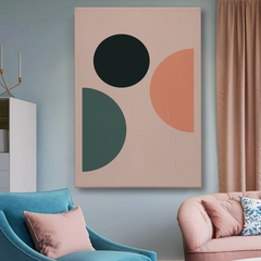 Geometric Abstract Canvas Wall Art – Modern Shapes in Bold Colors