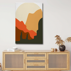 Desert Canyon Abstract Canvas Wall Art Print – Modern Minimalist Home Decor