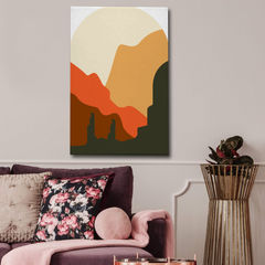 Desert Canyon Abstract Canvas Wall Art Print – Modern Minimalist Home Decor