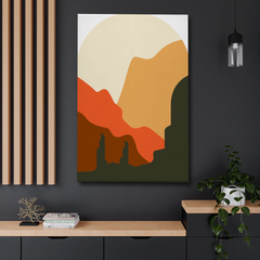 Desert Canyon Abstract Canvas Wall Art Print – Modern Minimalist Home Decor