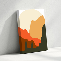 Desert Canyon Abstract Canvas Wall Art Print – Modern Minimalist Home Decor
