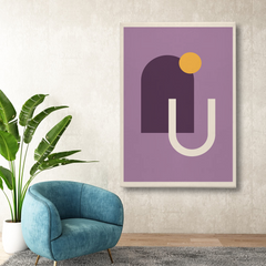 Boho Abstract Geometric Canvas Wall Art – Modern Minimalist Decor for Living Room & Bedroom