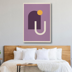 Boho Abstract Geometric Canvas Wall Art – Modern Minimalist Decor for Living Room & Bedroom