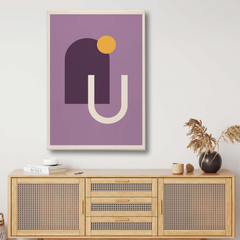 Boho Abstract Geometric Canvas Wall Art – Modern Minimalist Decor for Living Room & Bedroom