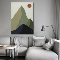 Abstract Mountain Canvas Wall Art – Boho Nature-Inspired Modern Wall Decor