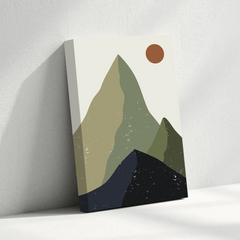 Abstract Mountain Canvas Wall Art – Boho Nature-Inspired Modern Wall Decor