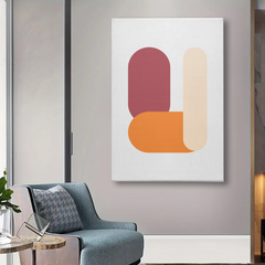 Colorful Geometric Shapes Canvas Wall Art – Modern Abstract Home Decor