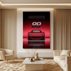 Ferrari F40 Red Supercar Canvas Wall Art – Classic Automotive Decor