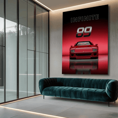 Ferrari F40 Red Supercar Canvas Wall Art – Classic Automotive Decor