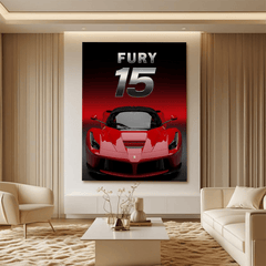 Ferrari LaFerrari Red Supercar Canvas Wall Art – Luxury Automotive Décor