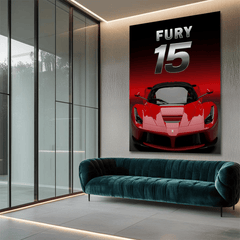 Ferrari LaFerrari Red Supercar Canvas Wall Art – Luxury Automotive Décor