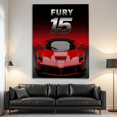 Ferrari LaFerrari Red Supercar Canvas Wall Art – Luxury Automotive Décor