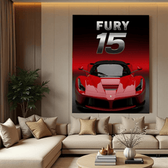 Ferrari LaFerrari Red Supercar Canvas Wall Art – Luxury Automotive Décor