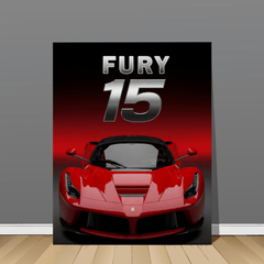 Ferrari LaFerrari Red Supercar Canvas Wall Art – Luxury Automotive Décor