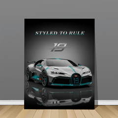 Bugatti Divo Silver Supercar Canvas Wall Art – Exclusive Luxury Automotive Décor