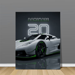Koenigsegg Jesko White Supercar Canvas Wall Art – Hypercar Luxury Décor