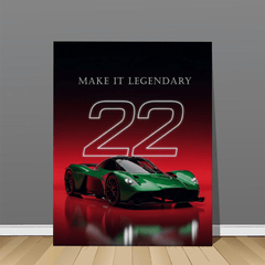 Aston Martin Valkyrie Green Hypercar Canvas Wall Art – Luxury Automotive Décor